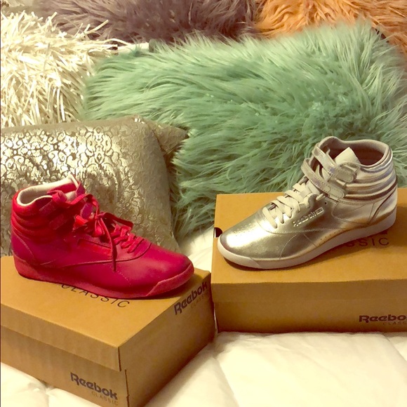 Reebok Shoes - HI Top Reebok Classics SIze 8.5 Pink Only Reebok Shoes - HI Top Reebok Classics SIze 8.5 Pink Only